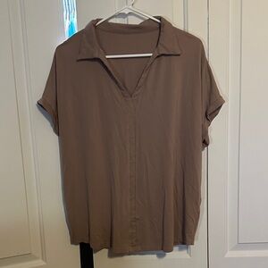 Casual Brown Women's Top